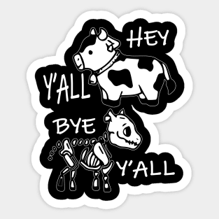 hey yall country cow lovers Sticker